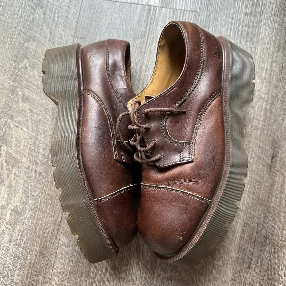 90's Vintage Dr. Martens 8639 Platform Size 7‎ Made In England Y2K Rare Chunky